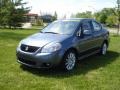 2009 Azure Gray Metallic Suzuki SX4 Sedan LE  photo #2