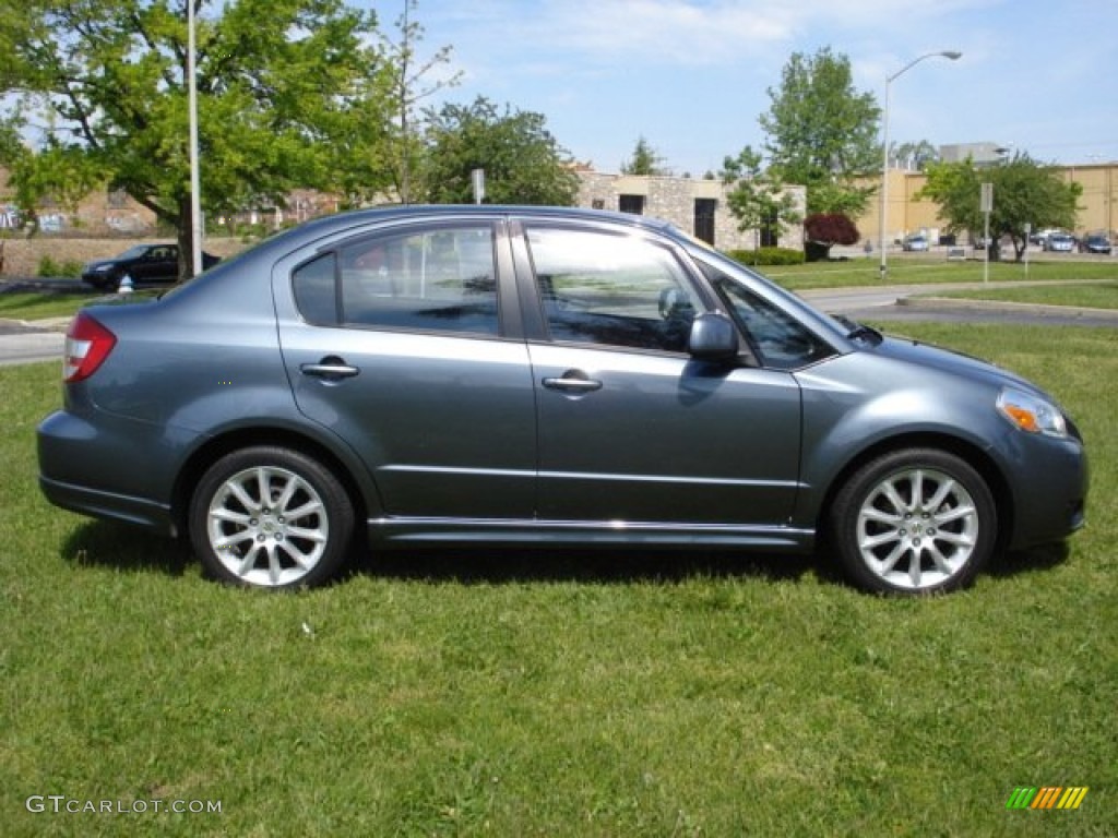 2009 SX4 Sedan LE - Azure Gray Metallic / Black photo #5