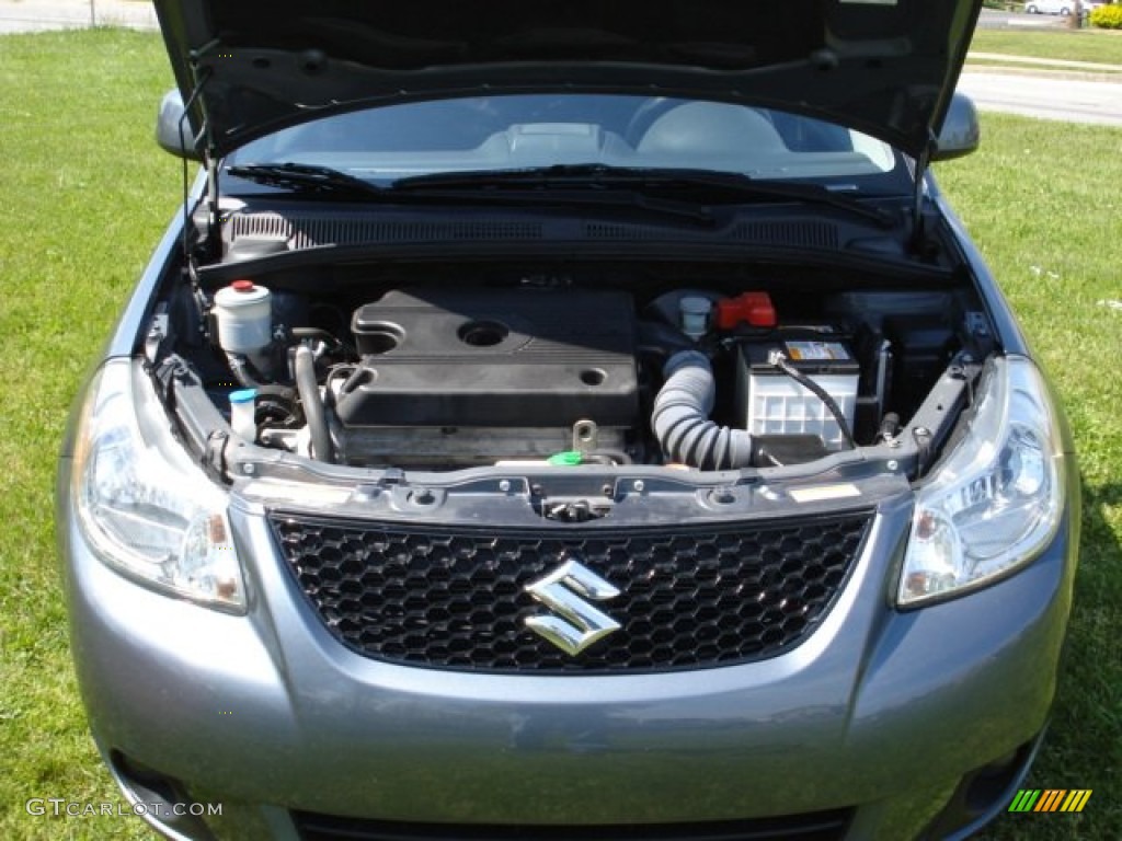2009 SX4 Sedan LE - Azure Gray Metallic / Black photo #6