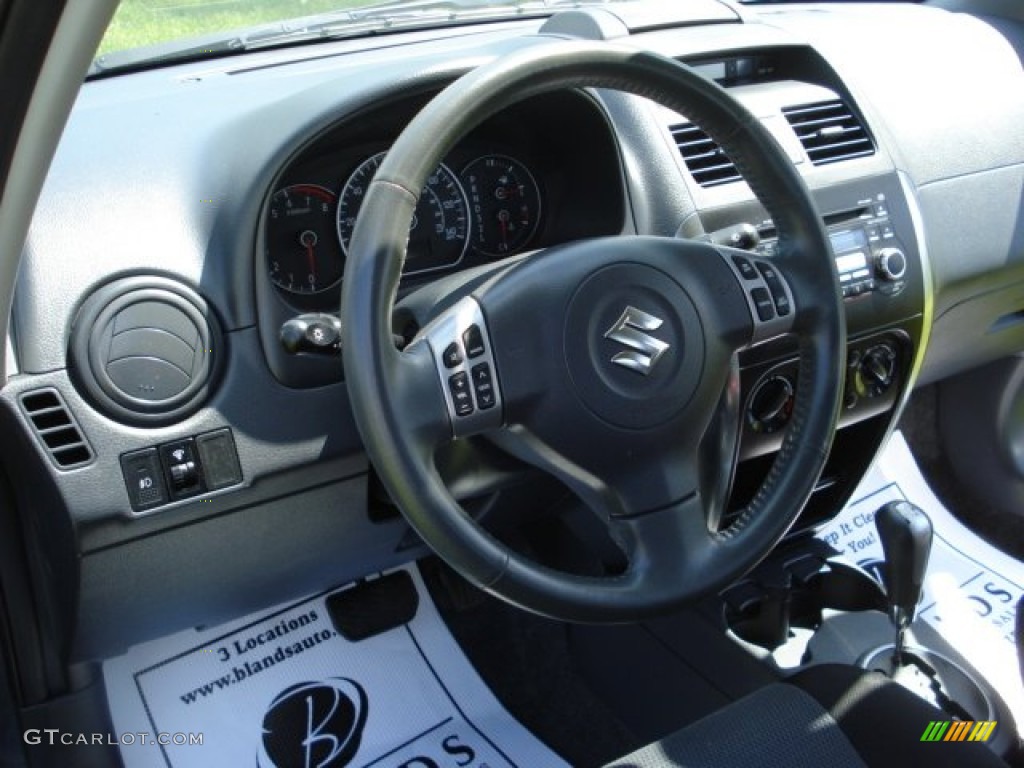 2009 SX4 Sedan LE - Azure Gray Metallic / Black photo #12