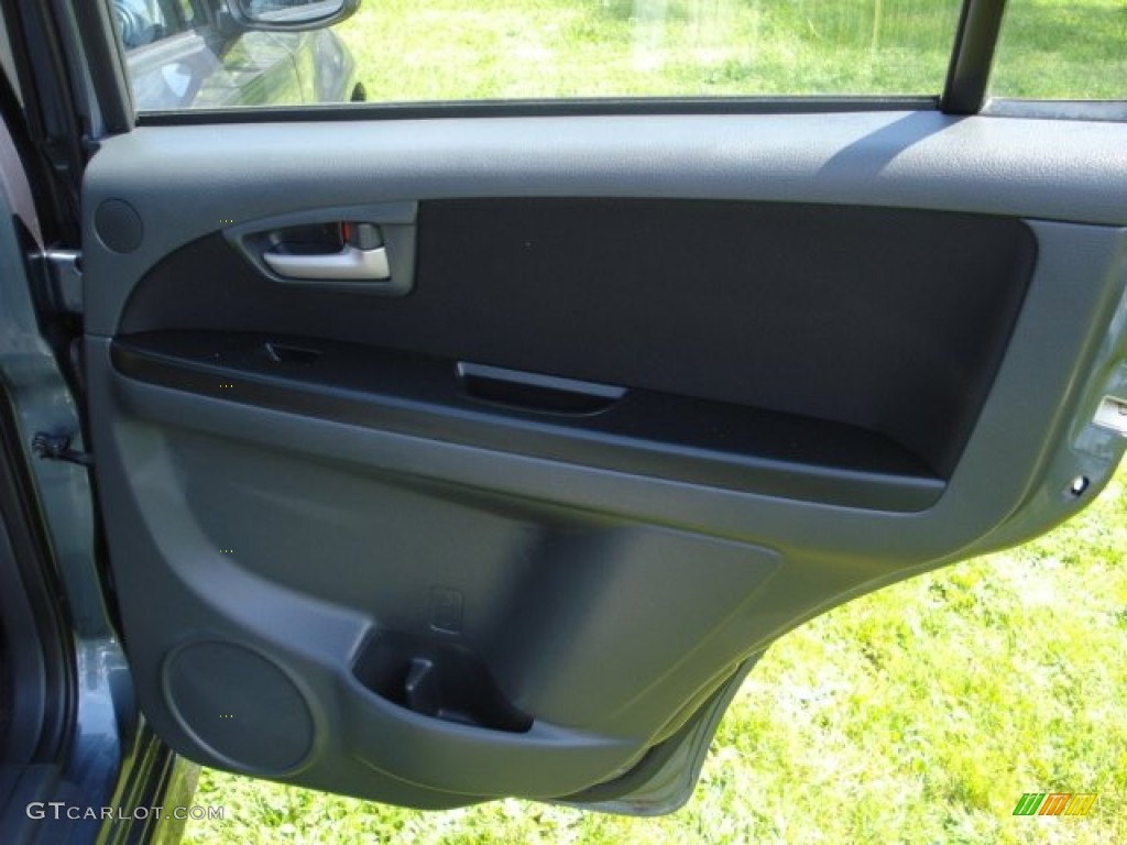 2009 SX4 Sedan LE - Azure Gray Metallic / Black photo #28
