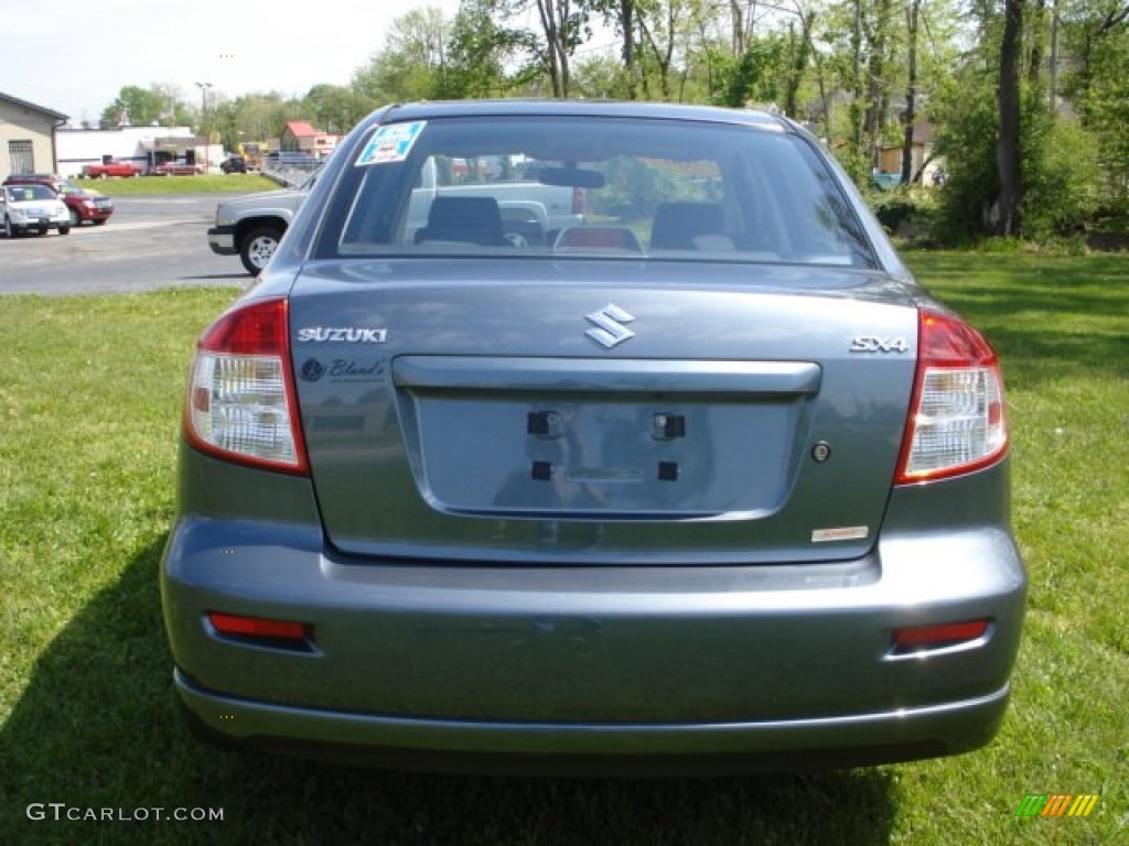 2009 SX4 Sedan LE - Azure Gray Metallic / Black photo #35