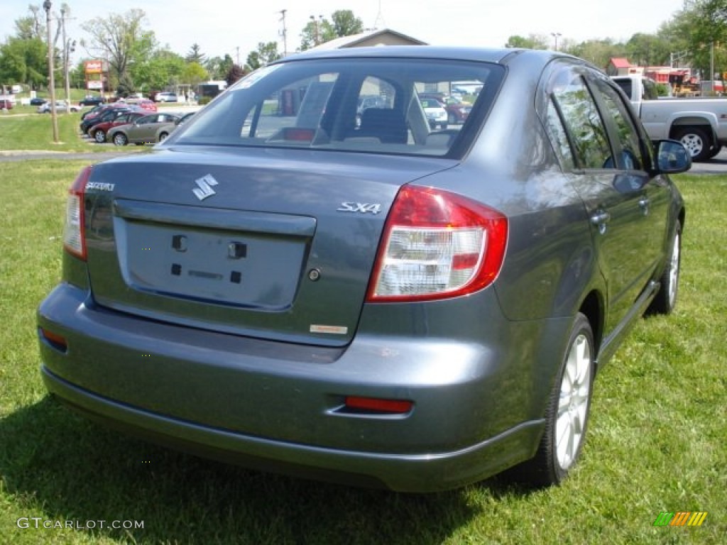 2009 SX4 Sedan LE - Azure Gray Metallic / Black photo #36