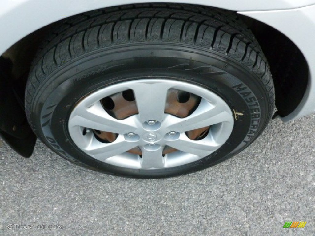 2008 Accent GLS Sedan - Platinum Silver / Gray photo #9