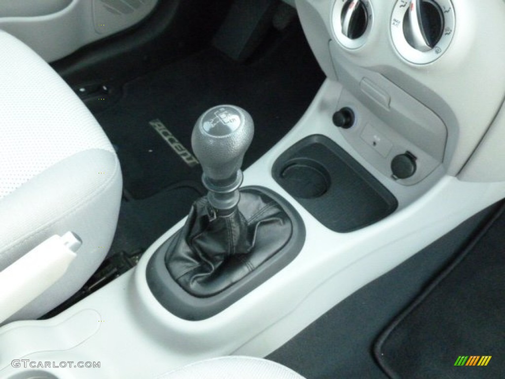 2008 Accent GLS Sedan - Platinum Silver / Gray photo #11