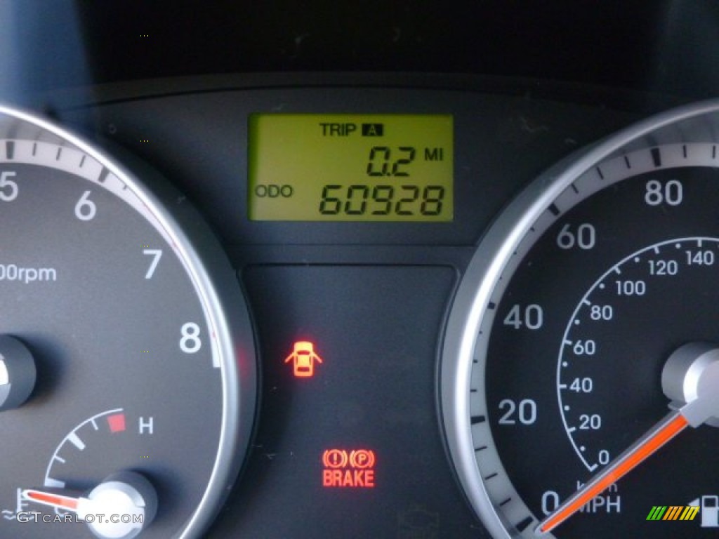 2008 Accent GLS Sedan - Platinum Silver / Gray photo #20