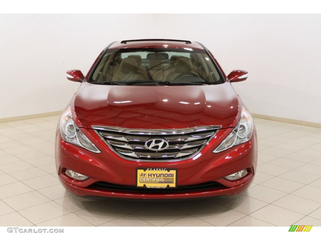 2011 Sonata Limited - Venetian Red / Camel photo #2