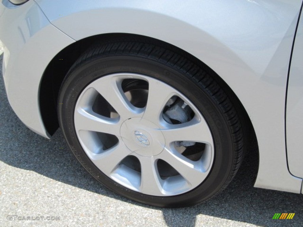 2012 Elantra Limited - Shimmering Silver / Gray photo #4