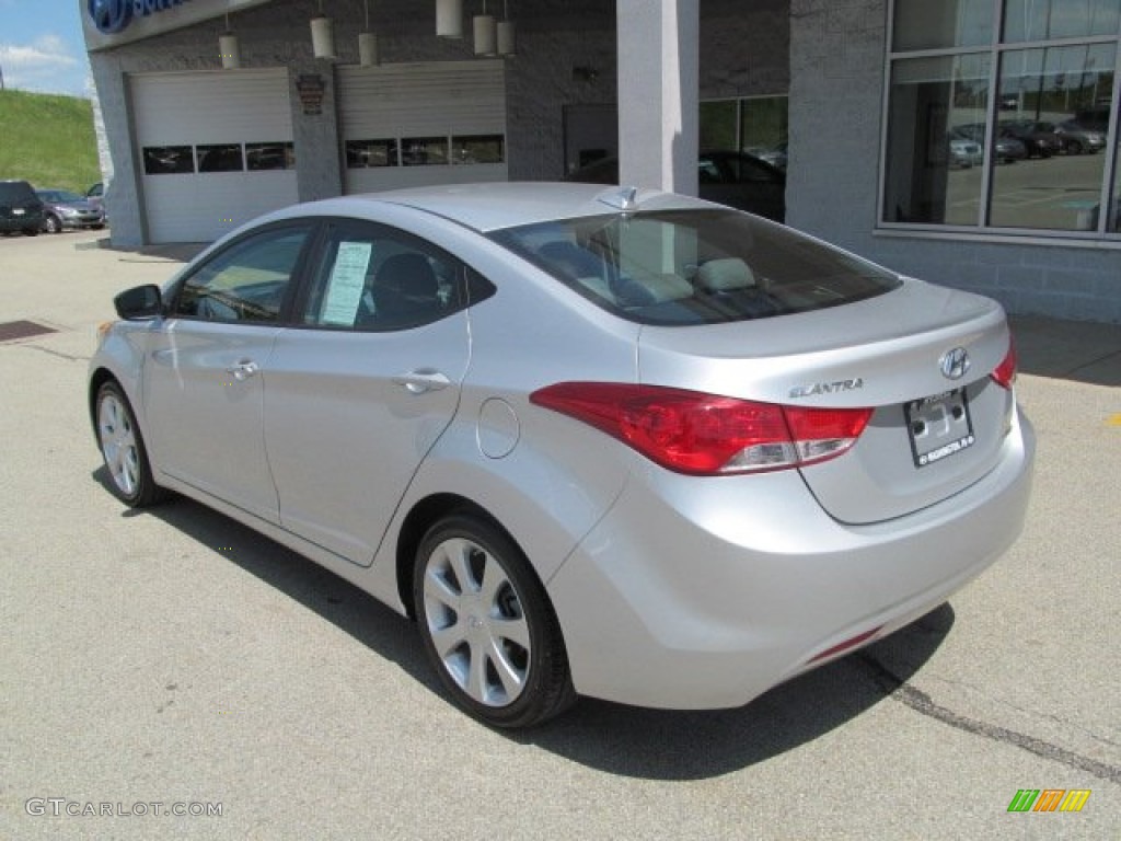 2012 Elantra Limited - Shimmering Silver / Gray photo #6