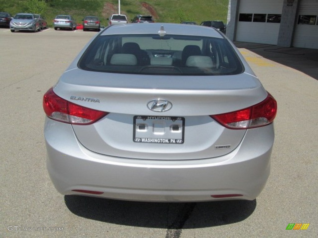 2012 Elantra Limited - Shimmering Silver / Gray photo #7