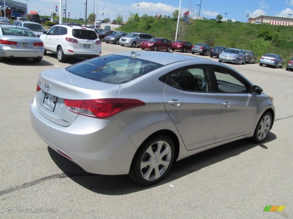 2012 Elantra Limited - Shimmering Silver / Gray photo #8