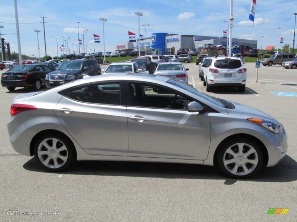 2012 Elantra Limited - Shimmering Silver / Gray photo #9