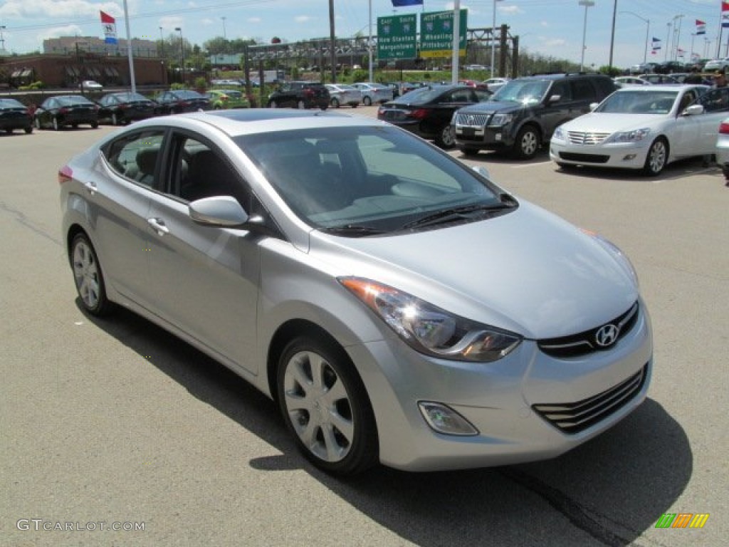 2012 Elantra Limited - Shimmering Silver / Gray photo #10