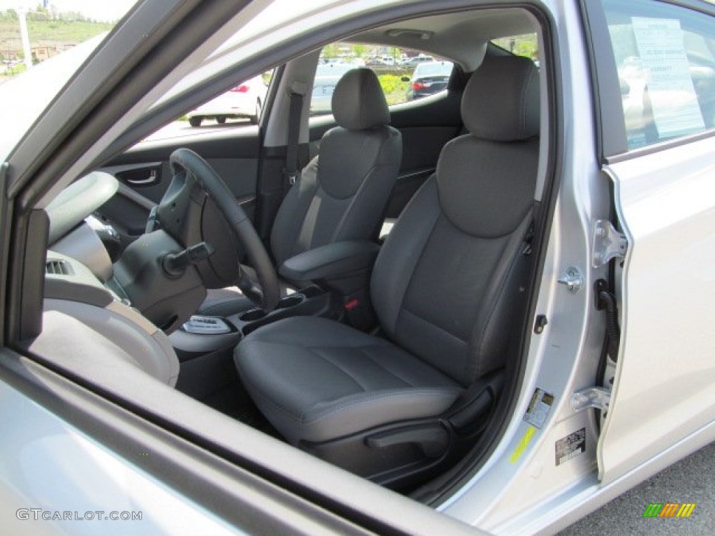 2012 Elantra Limited - Shimmering Silver / Gray photo #11