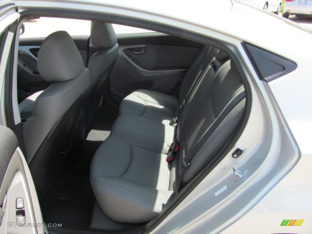 2012 Elantra Limited - Shimmering Silver / Gray photo #12