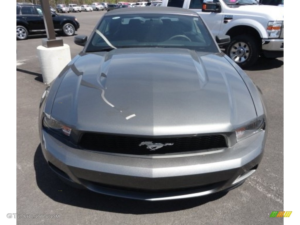 2011 Mustang V6 Convertible - Sterling Gray Metallic / Charcoal Black photo #2