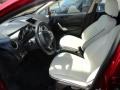 Cashmere/Charcoal Black Leather 2011 Ford Fiesta SEL Sedan Interior Color