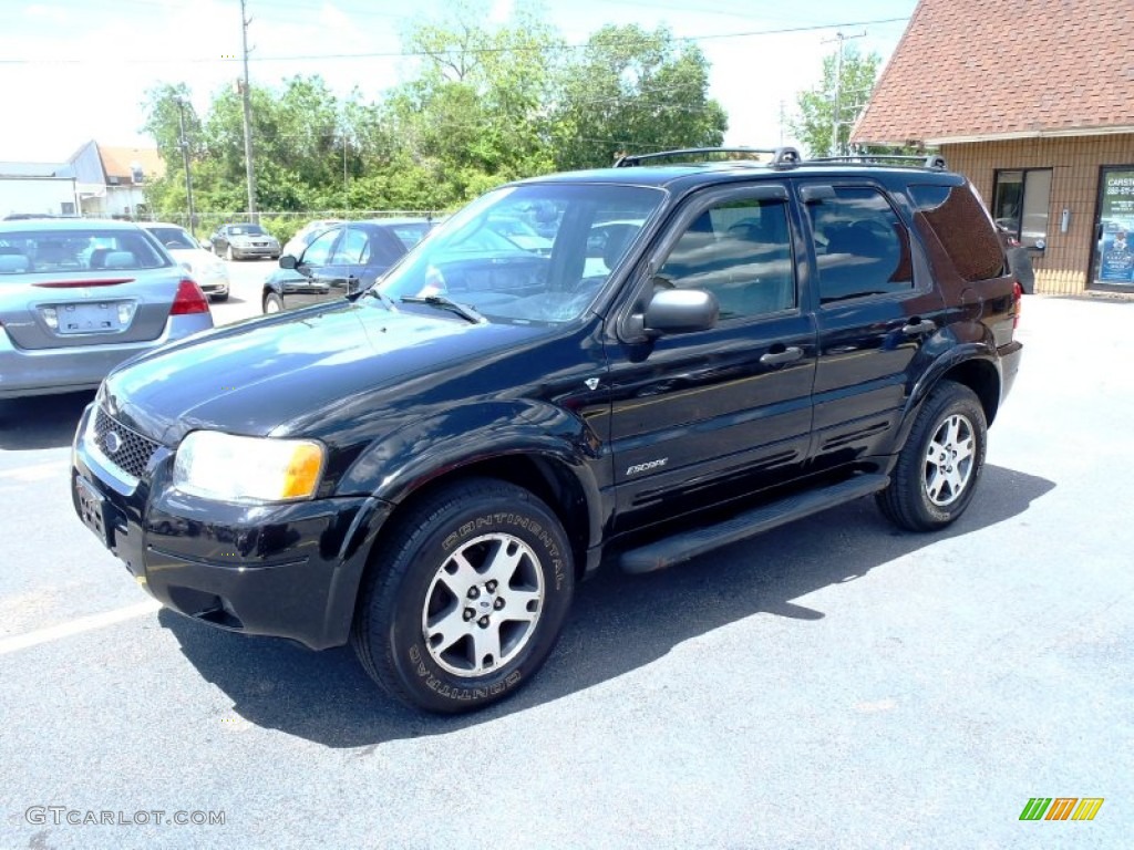 2002 Escape XLT V6 4WD - Black Clearcoat / Black photo #1