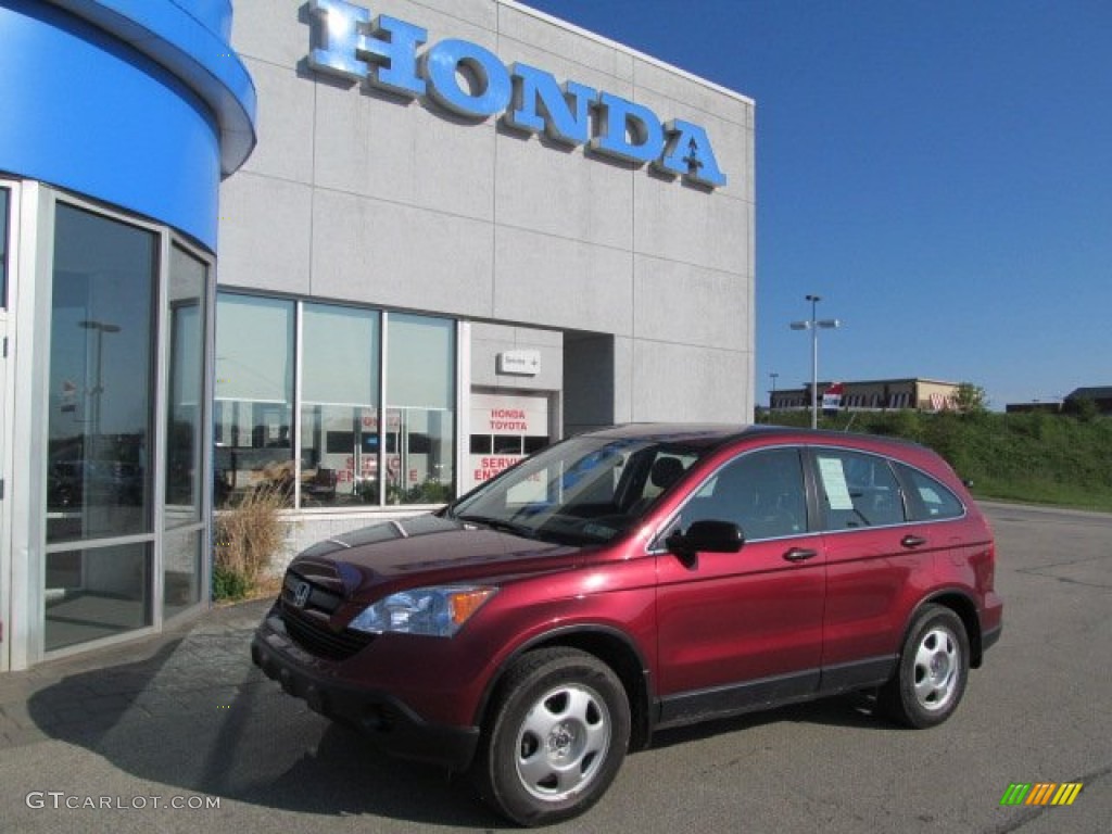 2007 CR-V LX 4WD - Tango Red Pearl / Gray photo #1