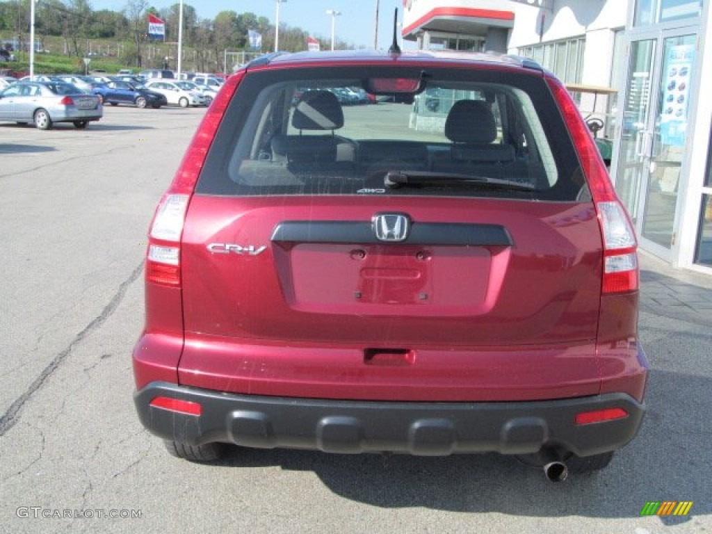 2007 CR-V LX 4WD - Tango Red Pearl / Gray photo #4