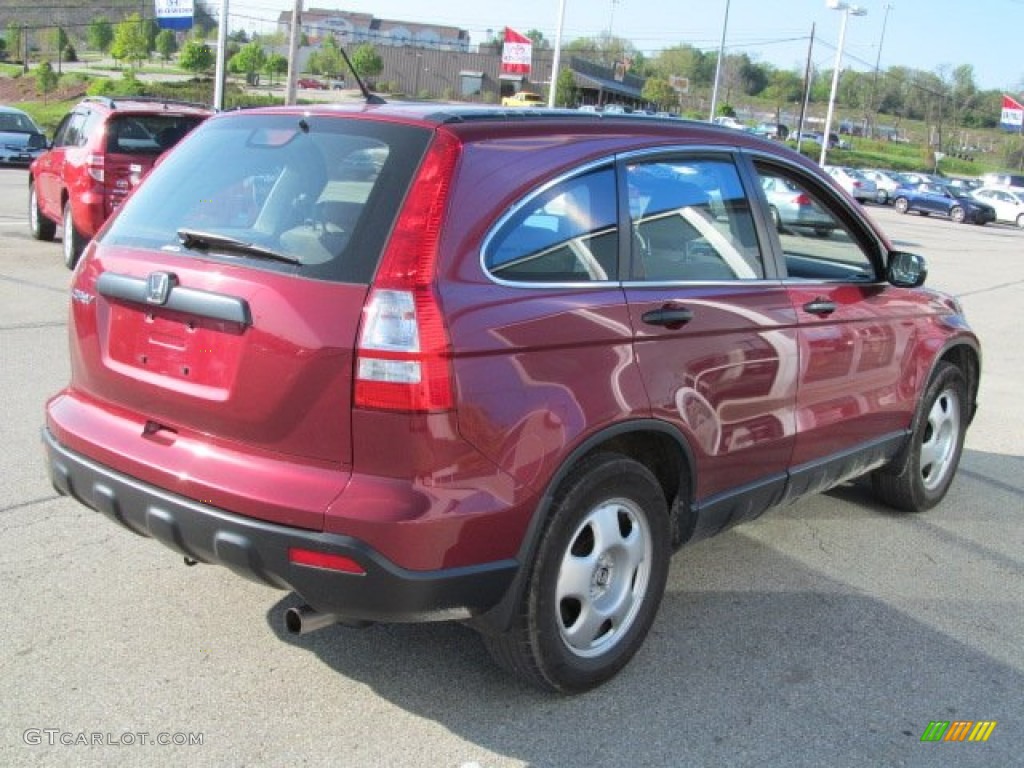 2007 CR-V LX 4WD - Tango Red Pearl / Gray photo #5