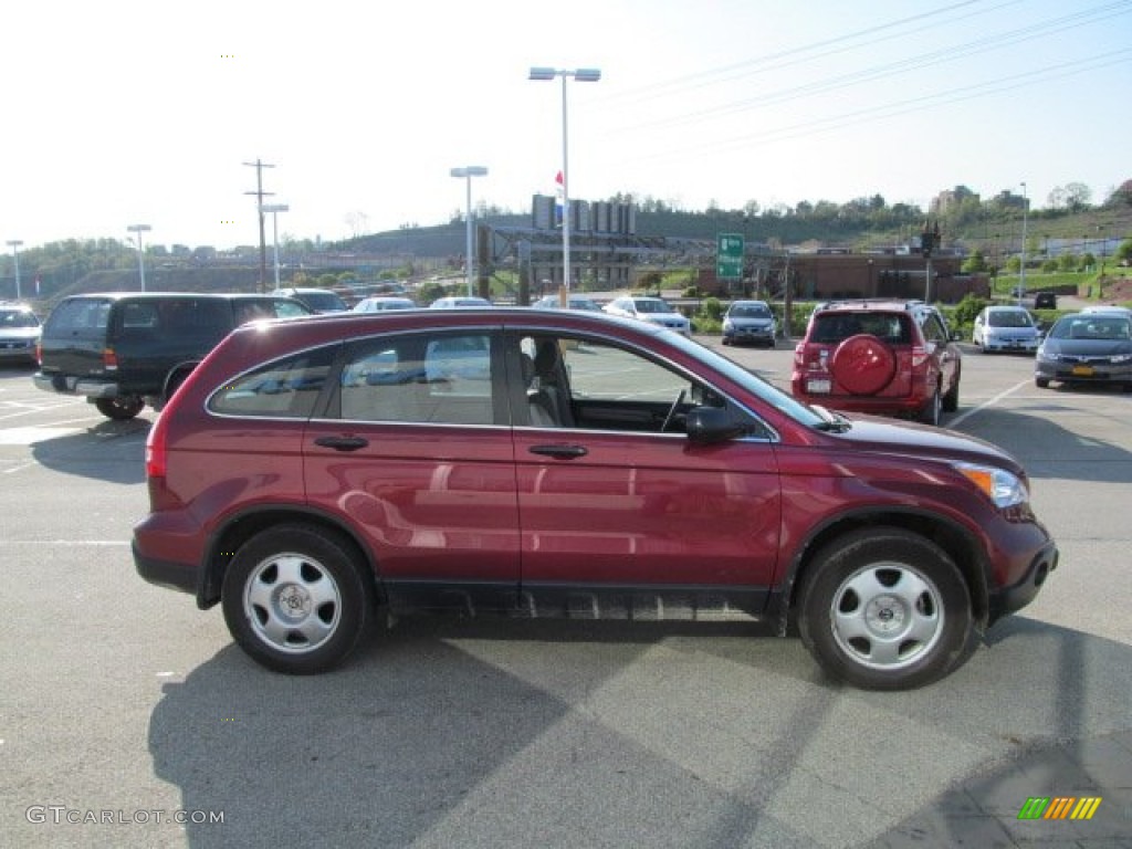 2007 CR-V LX 4WD - Tango Red Pearl / Gray photo #7