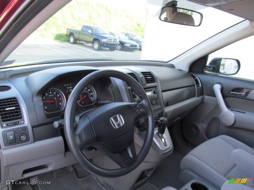 2007 CR-V LX 4WD - Tango Red Pearl / Gray photo #12