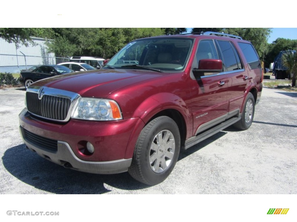2004 Navigator Luxury 4x4 - Merlot Red Metallic / Dove Grey photo #6