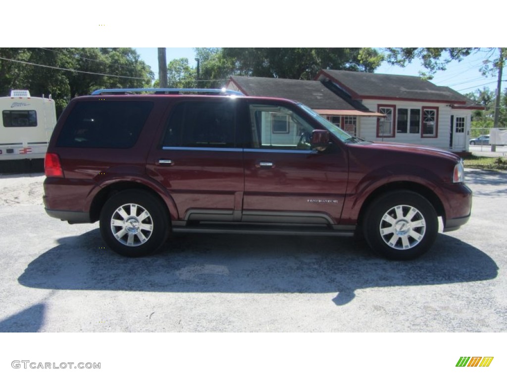 2004 Navigator Luxury 4x4 - Merlot Red Metallic / Dove Grey photo #8