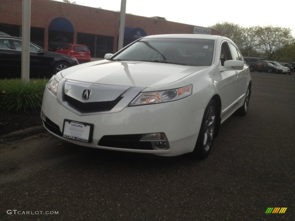 2009 TL 3.7 SH-AWD - White Diamond Pearl / Ebony photo #1