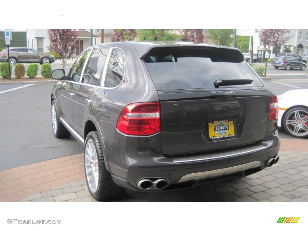 2009 Cayenne Turbo S - Lava Grey Metallic / Black photo #3