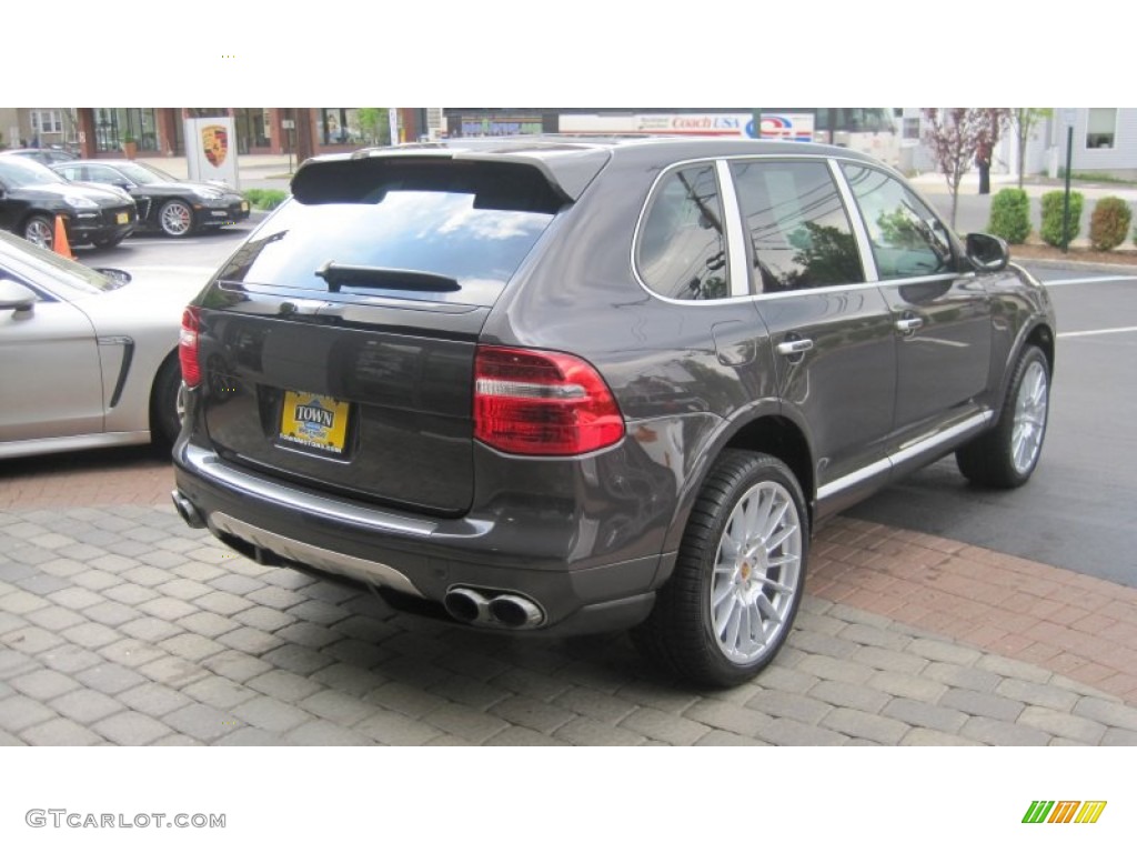 2009 Cayenne Turbo S - Lava Grey Metallic / Black photo #5