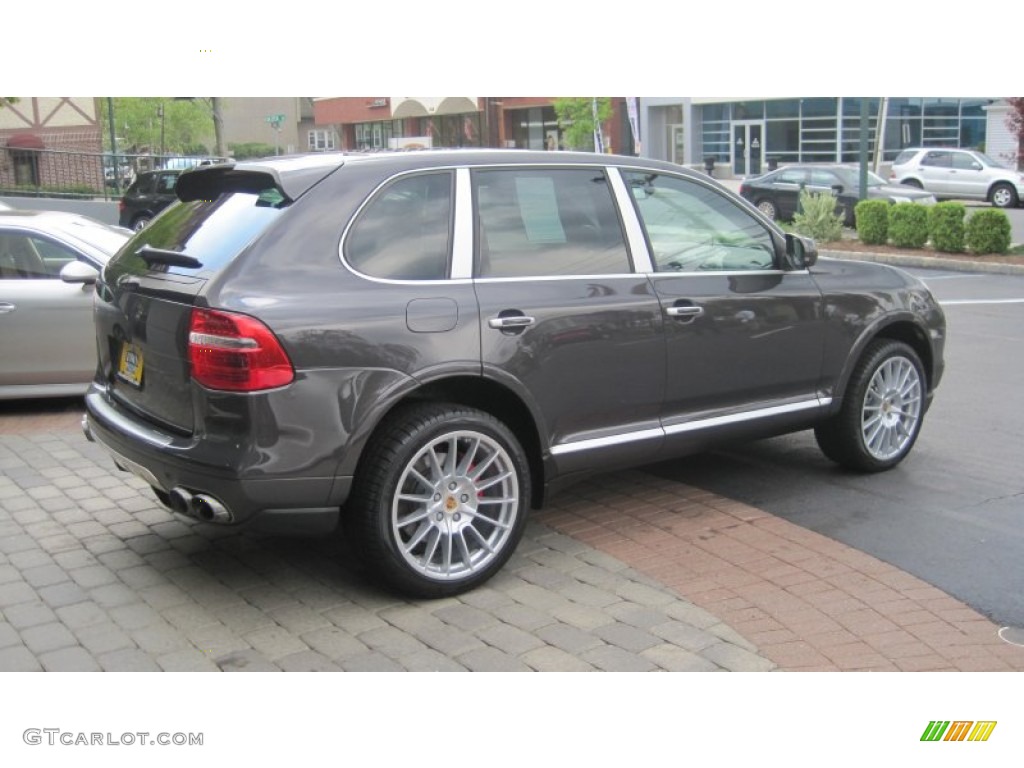 2009 Cayenne Turbo S - Lava Grey Metallic / Black photo #6