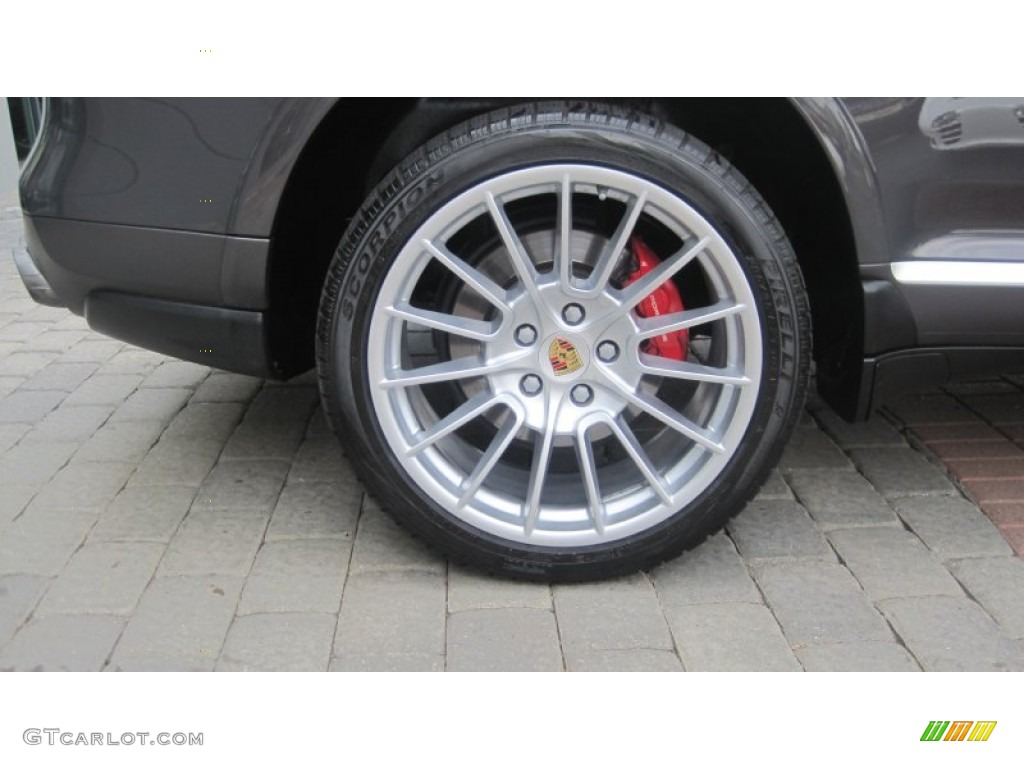 2009 Cayenne Turbo S - Lava Grey Metallic / Black photo #8