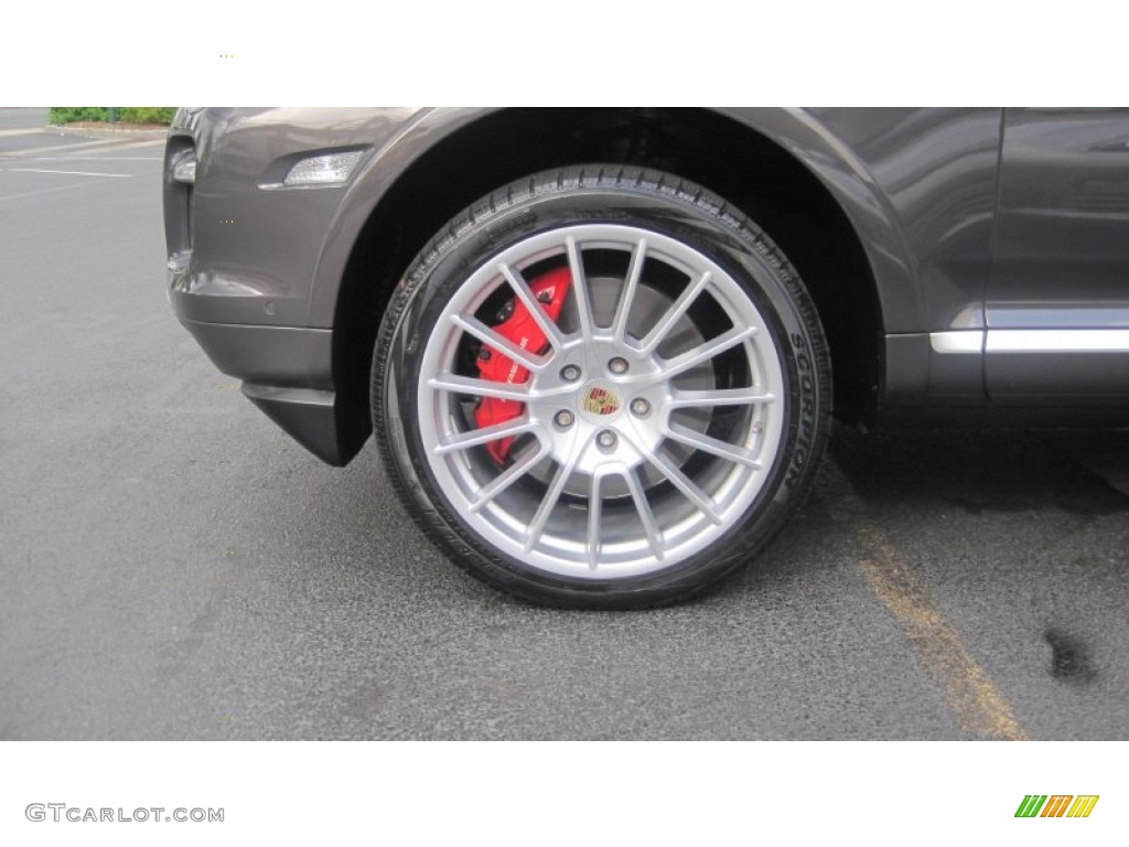 2009 Cayenne Turbo S - Lava Grey Metallic / Black photo #10