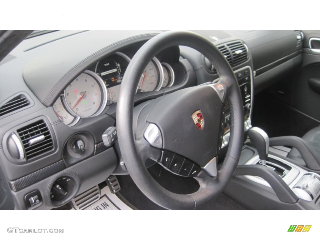 2009 Cayenne Turbo S - Lava Grey Metallic / Black photo #13