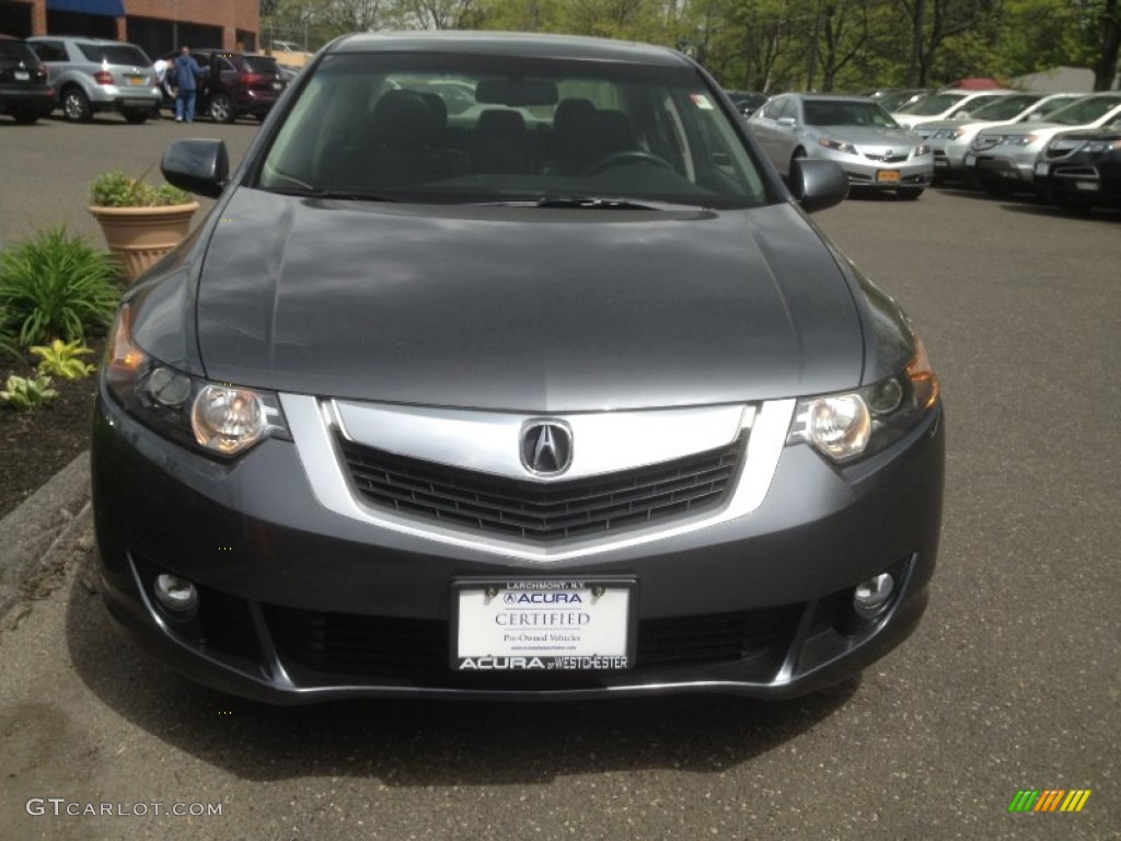 2009 TSX Sedan - Polished Metal Metallic / Ebony photo #2