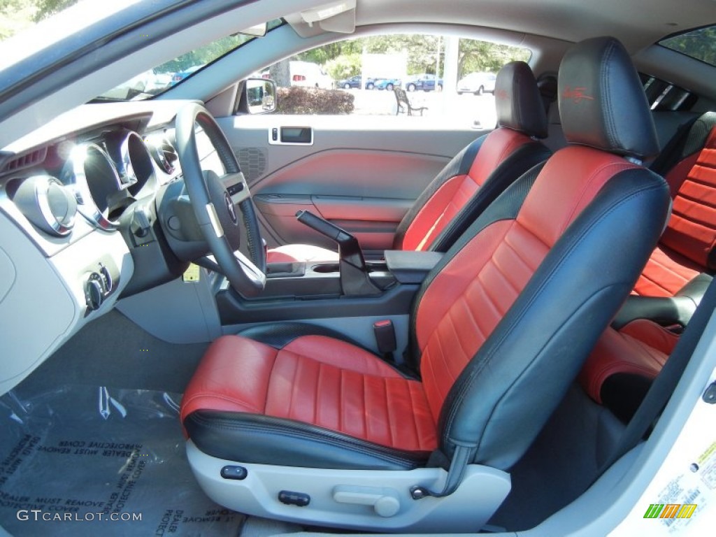 2005 Mustang GT Premium Coupe - Performance White / Red Leather photo #12