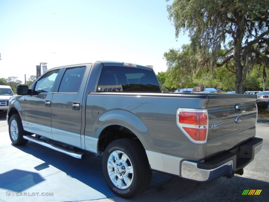 2010 F150 XLT SuperCrew - Sterling Grey Metallic / Medium Stone photo #3
