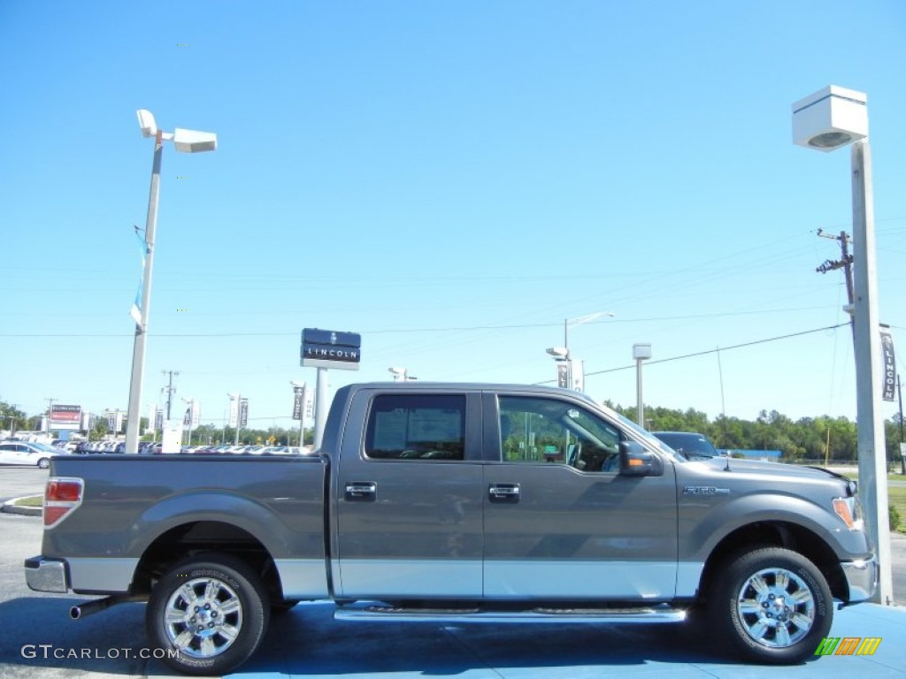 2010 F150 XLT SuperCrew - Sterling Grey Metallic / Medium Stone photo #6