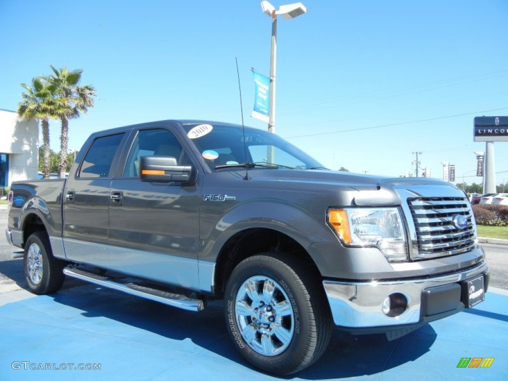 2010 F150 XLT SuperCrew - Sterling Grey Metallic / Medium Stone photo #7