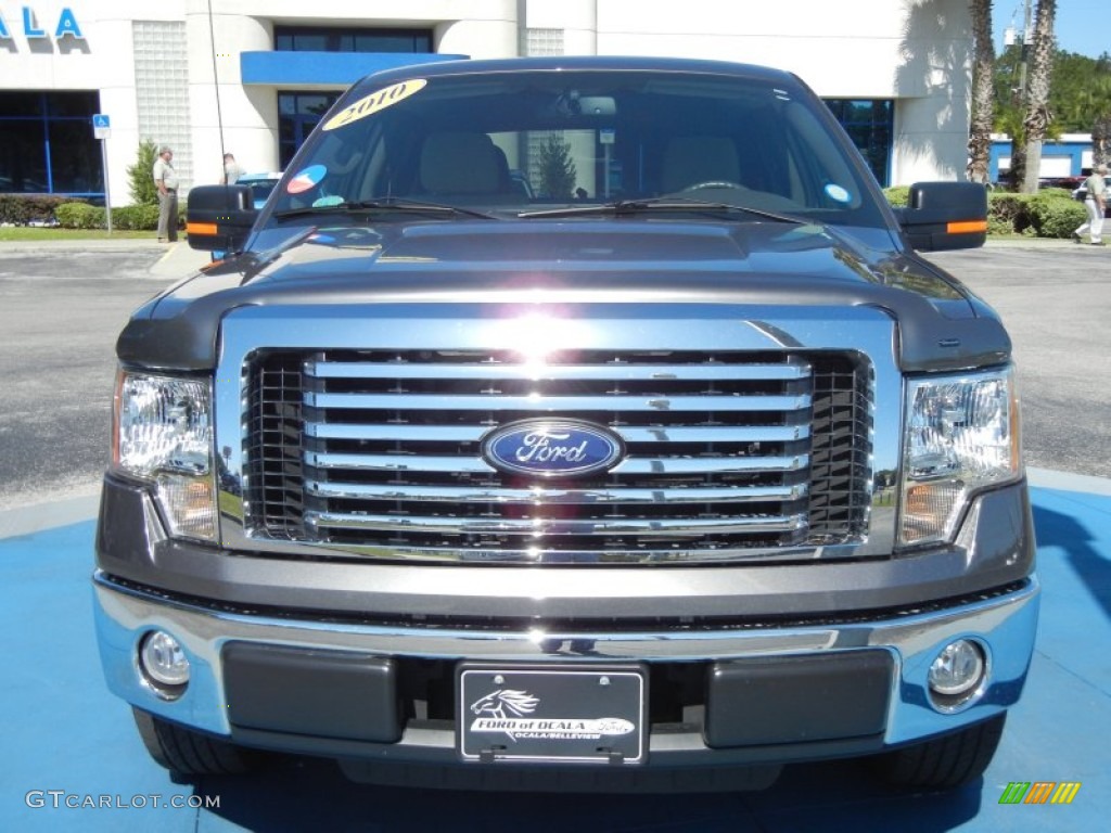 2010 F150 XLT SuperCrew - Sterling Grey Metallic / Medium Stone photo #8
