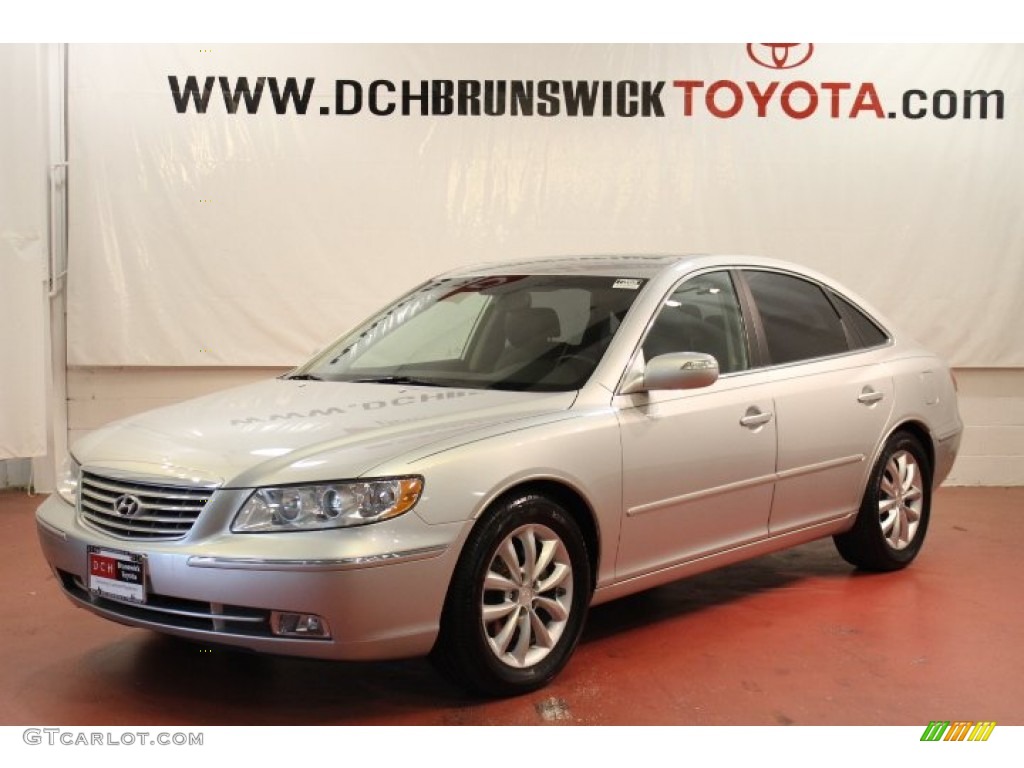 2008 Azera Limited - Silver Frost / Black photo #1