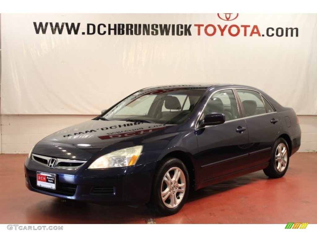2006 Accord EX-L Sedan - Royal Blue Pearl / Black photo #1