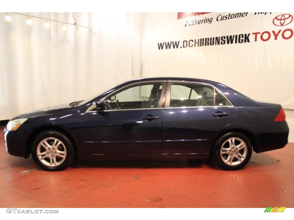 2006 Accord EX-L Sedan - Royal Blue Pearl / Black photo #3