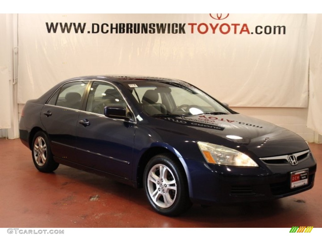 2006 Accord EX-L Sedan - Royal Blue Pearl / Black photo #4