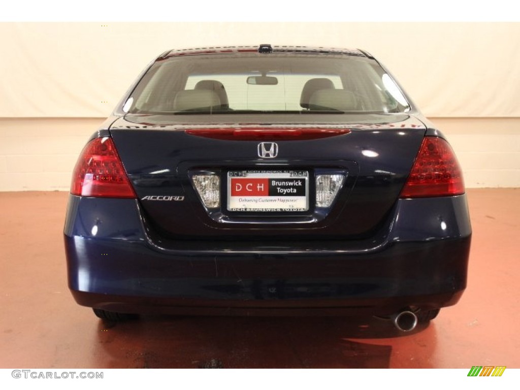 2006 Accord EX-L Sedan - Royal Blue Pearl / Black photo #7