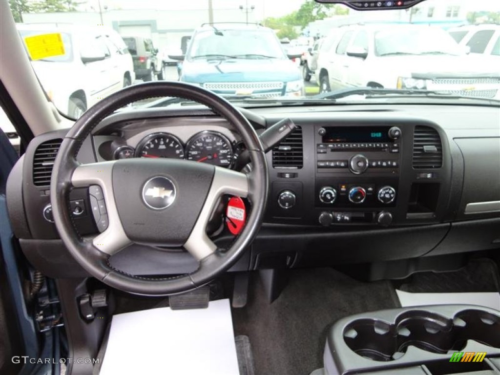 2007 Silverado 1500 LT Extended Cab 4x4 - Blue Granite Metallic / Ebony Black photo #6