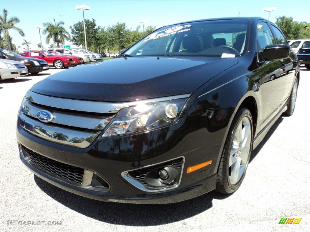 2011 Fusion Sport - Tuxedo Black Metallic / Sport Black/Charcoal Black photo #14