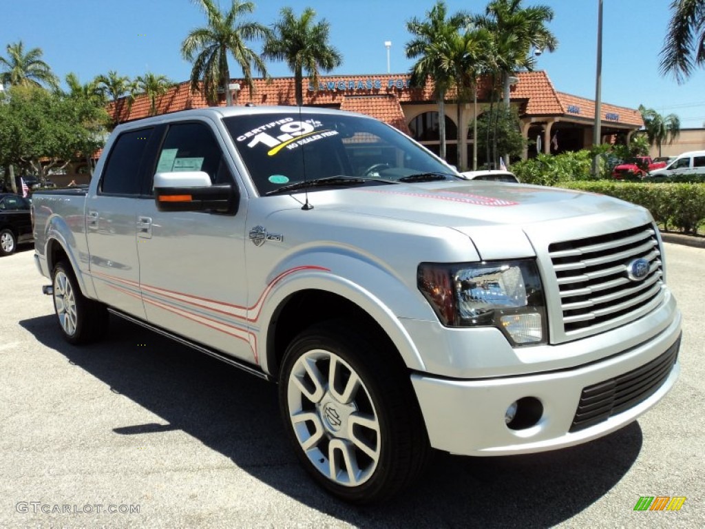 Ingot Silver Metallic 2011 Ford F150 Harley-Davidson SuperCrew 4x4 Exterior Photo #64313775